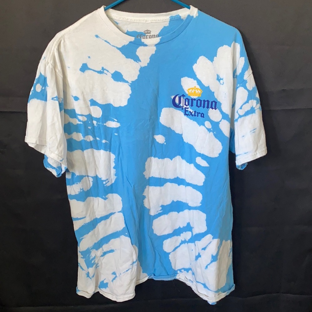 tie-dye corona shirt